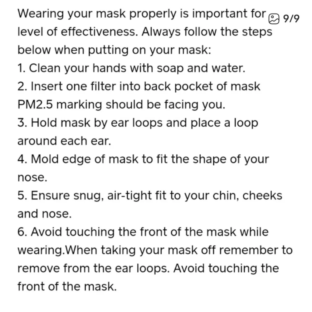 New Pack of 10 Al-Shields PM2.5 Face Mask Filter Pack